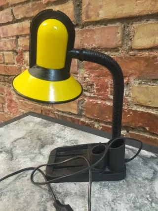 Lámpara Escritorio Fase Negra y Amarilla