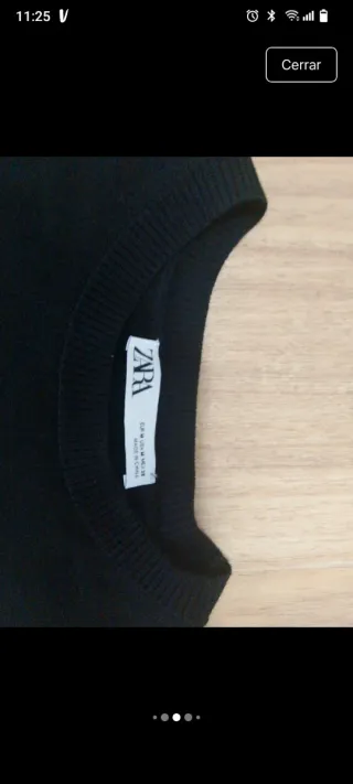 Vestido Zara rayas blanco y negro Talla M