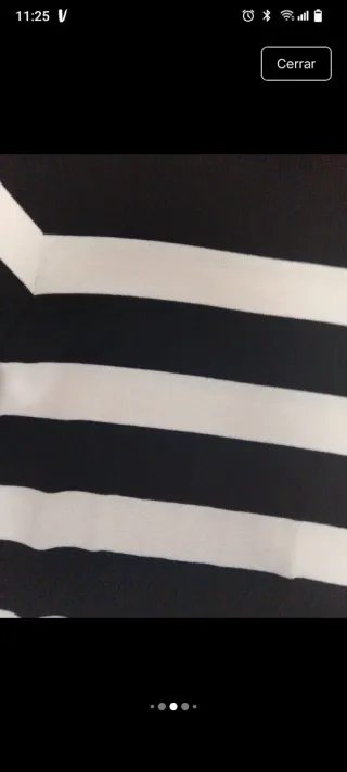 Vestido Zara rayas blanco y negro Talla M