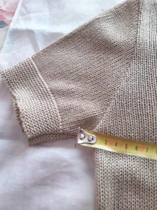 Maglia donna cotone beige tg 44