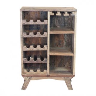 Cantinetta Vino in Legno Riciclato 12 Bottiglie