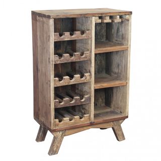 Cantinetta Vino in Legno Riciclato 12 Bottiglie