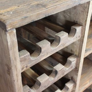 Cantinetta Vino in Legno Riciclato 12 Bottiglie