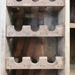 Cantinetta Vino in Legno Riciclato 12 Bottiglie