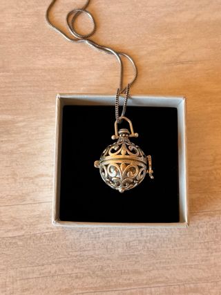 Llamador de ángeles vintage plata