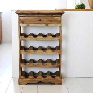 Cantinetta Vino in Legno di Mogano da 55x23x85 cm