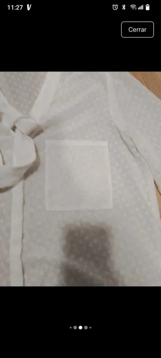 Camisa Zara Blanco roto Talla XL