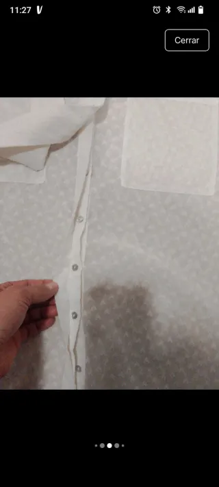 Camisa Zara Blanco roto Talla XL