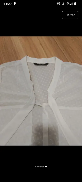 Camisa Zara Blanco roto Talla XL