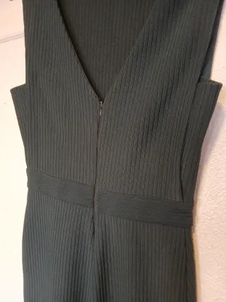 Vestido verde botella Mango Talla M.