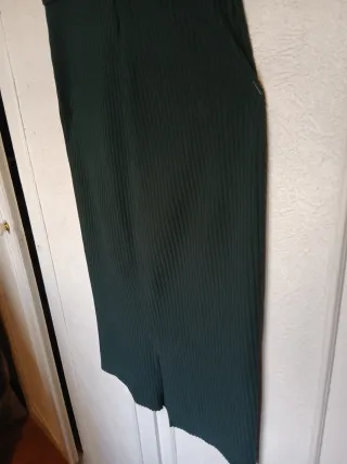 Vestido verde botella Mango Talla M.