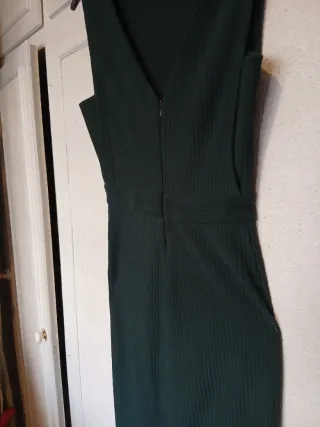 Vestido verde botella Mango Talla M.