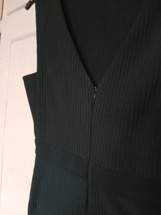 Vestido verde botella Mango Talla M.