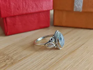 Anillo Plata 925 Piedra Luna