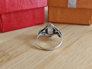 Anillo Plata 925 Piedra Luna