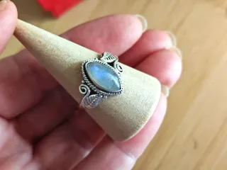 Anillo Plata 925 Piedra Luna