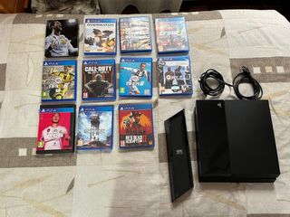 PS4 (PlayStation 4) + Base Vertical + 11 Juegos