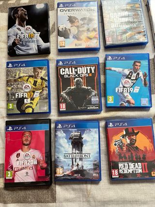 PS4 (PlayStation 4) + Base Vertical + 11 Juegos