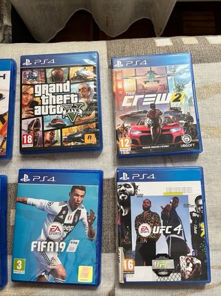 PS4 (PlayStation 4) + Base Vertical + 11 Juegos