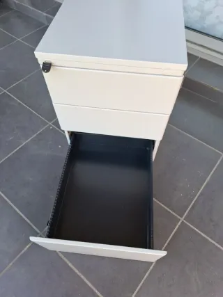 Mueble Archivador 3 Cajones con Ruedas y Llave