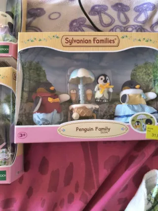 Sylvanian Families: Panda, Erizo y Pingüino