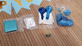 Set festa 1 compleanno azzurro