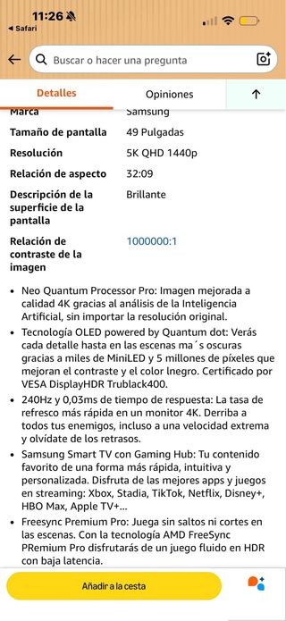 Monitor Samsung Odyssey OLED G9 49