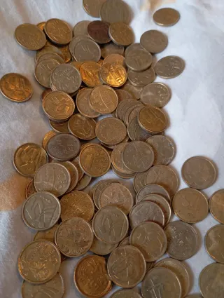Lote de monedas 5 pesetas Juan Carlos