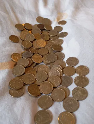Lote de monedas 5 pesetas Juan Carlos