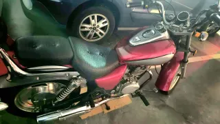 Moto Custom 125cc Roja/Plata