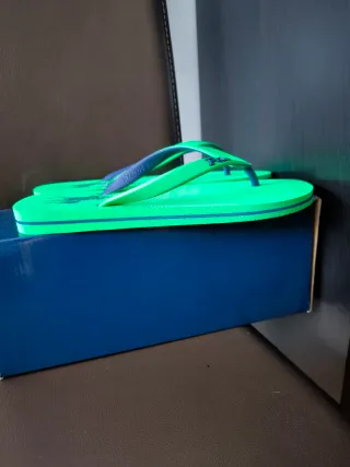 Chanclas Polo Ralph Lauren Verdes y Azules