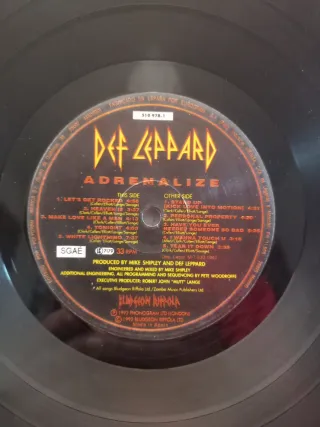 Def Leppard - Adrenalize Vinilo Original