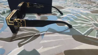 Gafas Louis Vuitton Negras y Doradas 1A exactas