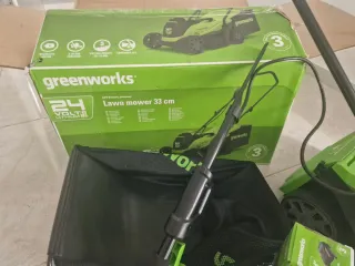 Cortacésped Greenworks GD24LM33K2 24V