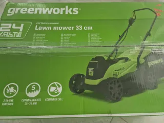 Cortacésped Greenworks GD24LM33K2 24V