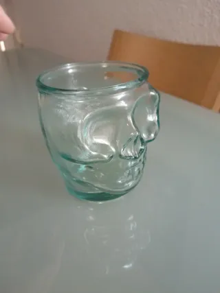 Vaso cristal calavera