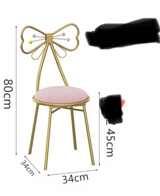 Sillas doradas para niñas, diseño princesa