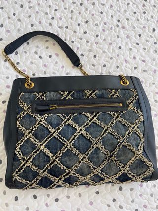 Bolso Guess Tela Vaquera Azul