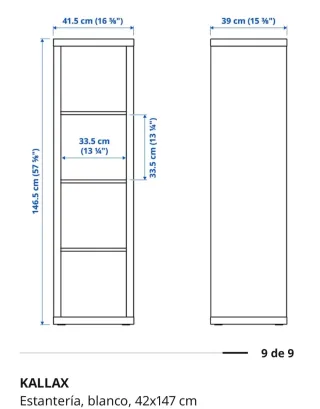 Cajonera KALLAX IKEA Blanca