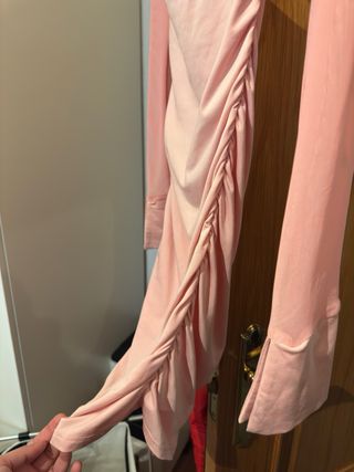 Vestido fiesta rosa con corazón