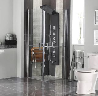 Panel de Ducha Columna de ducha 5 en 1 / Negro F1