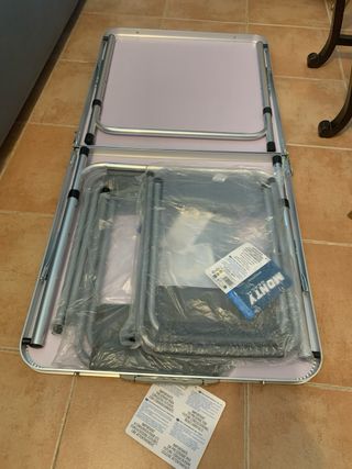 Tavolo e 4 Sedie da Campeggio Pieghevoli