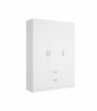 Armario 150x215x52 3 Puertas 2 Cajones Maxi. Blan