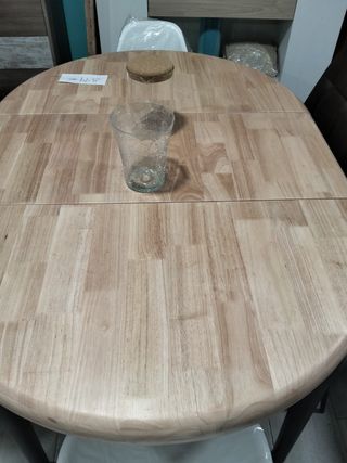 ESTRENA MESA MADERA MACIZA VERSÁTIL:REDONDA/RECTAN