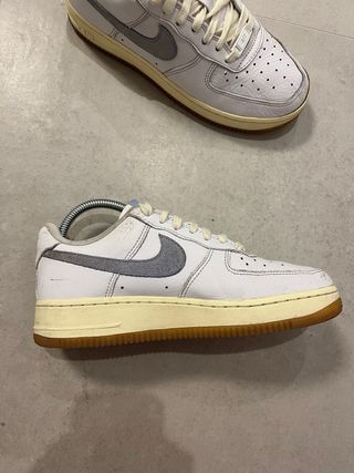 Nike Air Force 1 Blanco/Gris Talla 38.5
