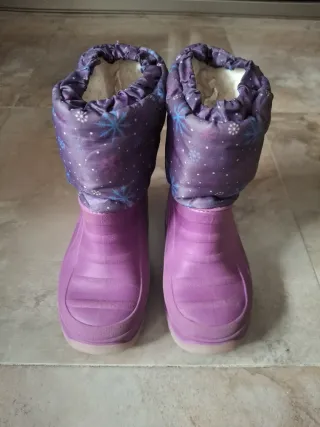 Botas de nieve para niña moradas, talla 27/28