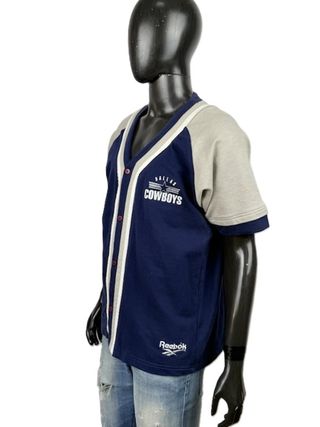Maglia Baseball Reebok Uomo Blu Taglia M