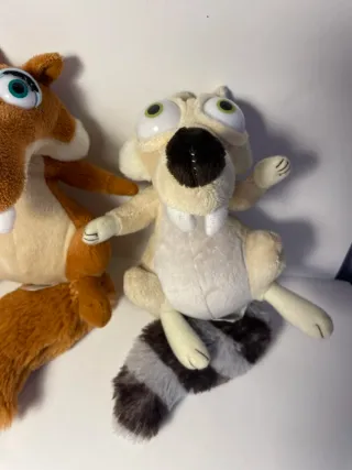 Lotto 3 peluche L'era Glaciale