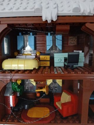 Casa Navideña Estilo Lego