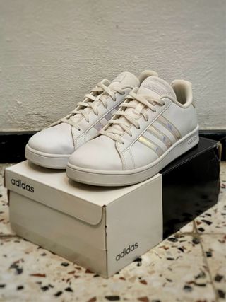 Tenis Adidas Blancos Talla 38 2/3